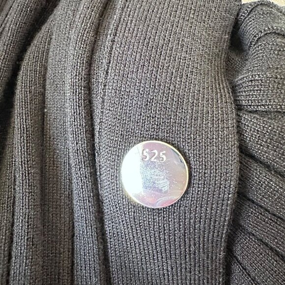 525 America Womens Rib Knit Scoop Neck Sleeveless Stretchy Dress Size M Black - Picture 7 of 13